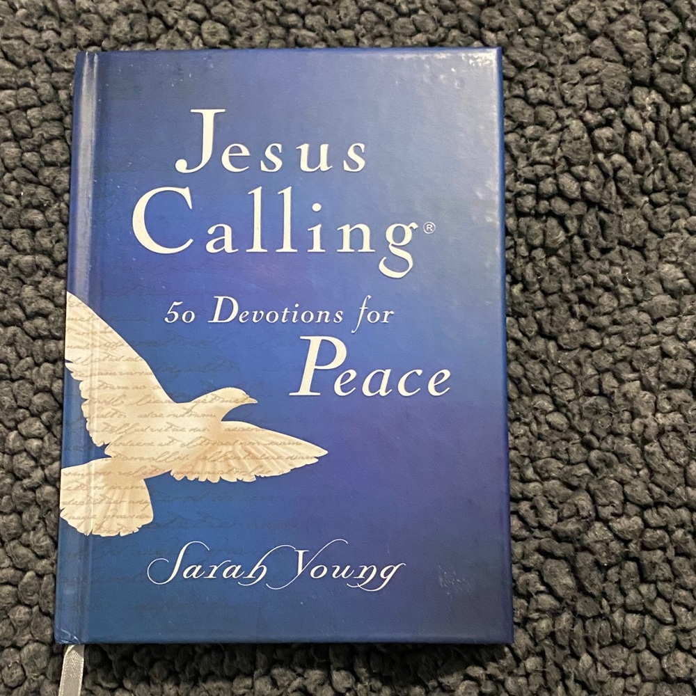 Jesus Calling: 50 Devotions for Peace - Blue Hardcover by Sarah Young